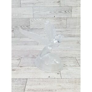 Cristal D'Arques Art Glass Crystal Dove Bird Paperweight Figurine